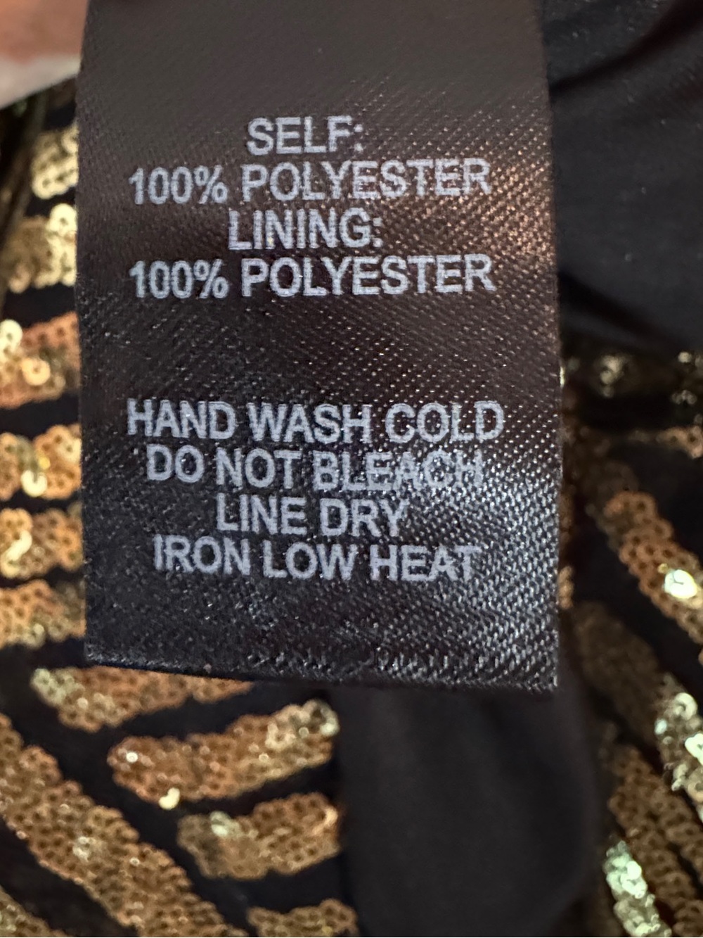Lulu's Gold and Black Sequin Geometric Mini Dress - Picture 4 of 11